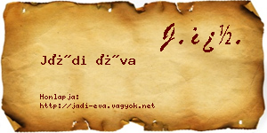 Jádi Éva névjegykártya