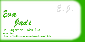 eva jadi business card